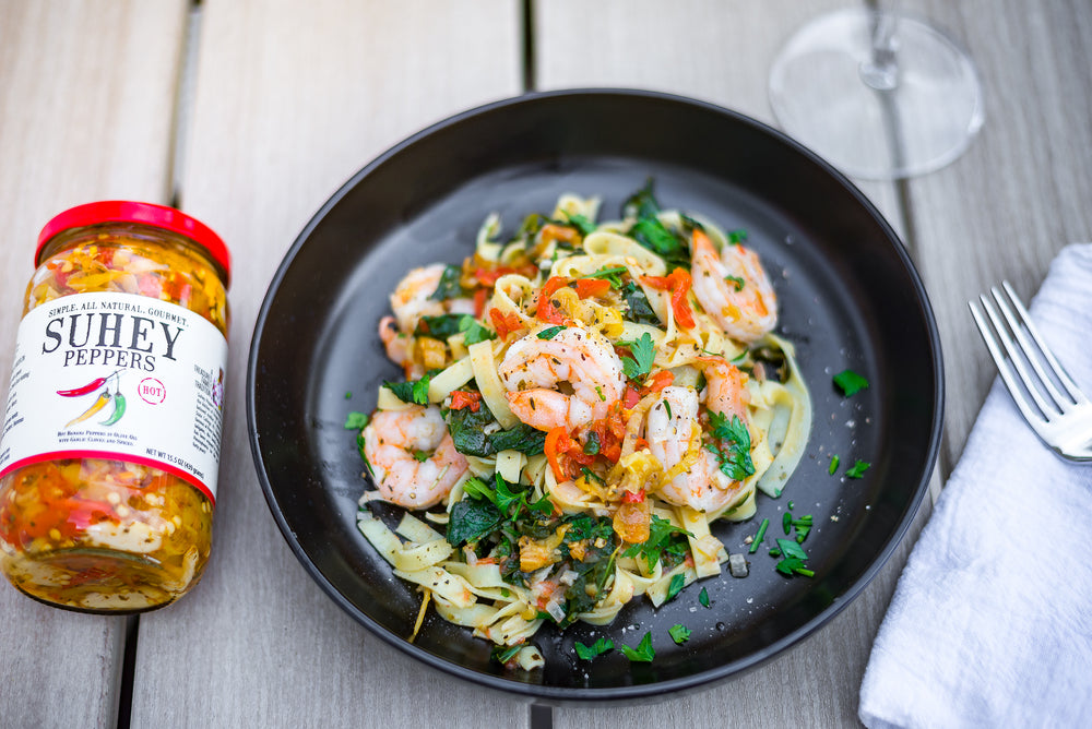 Recipe: Pasta with Shrimp & Peppers!