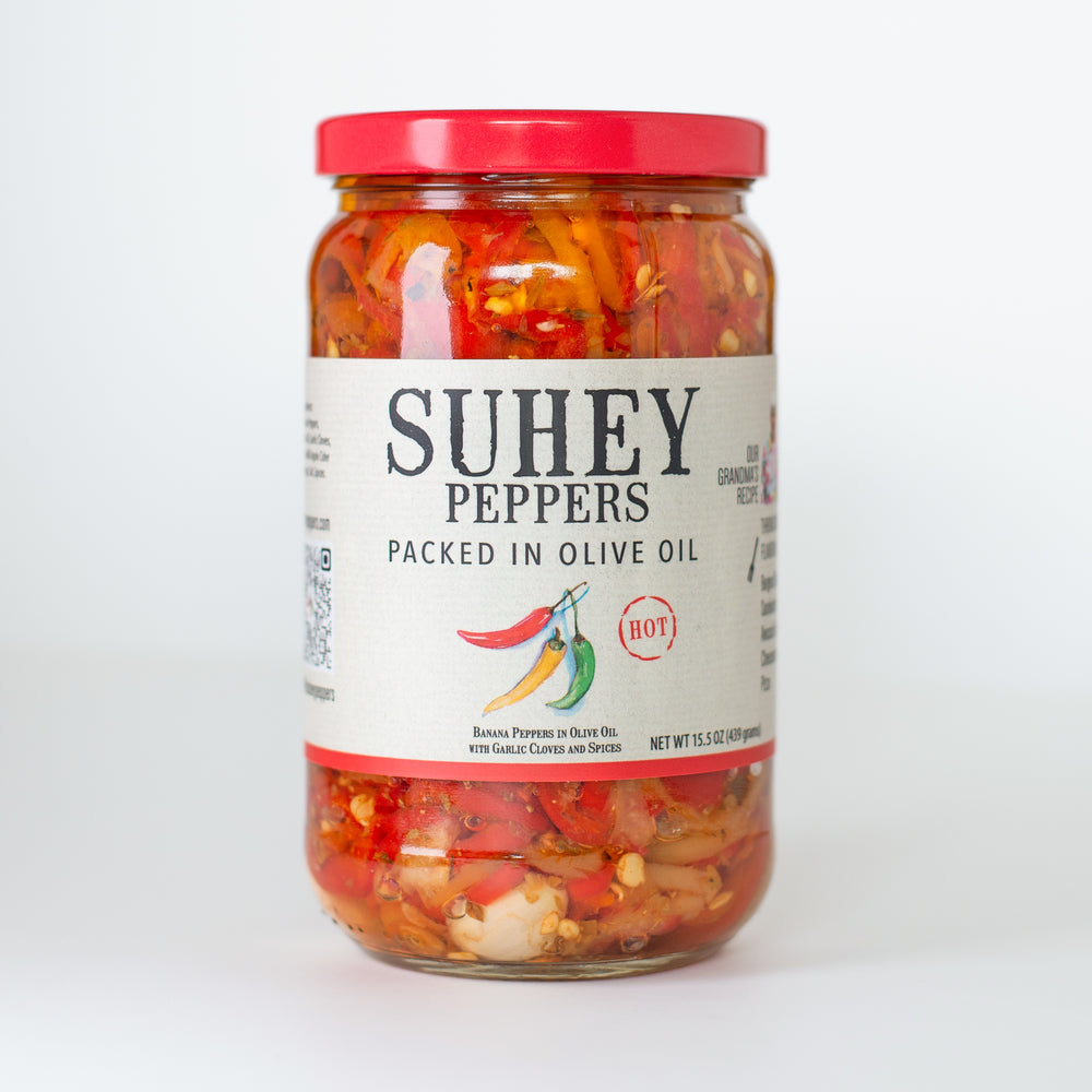 Hot Peppers in Olive Oil