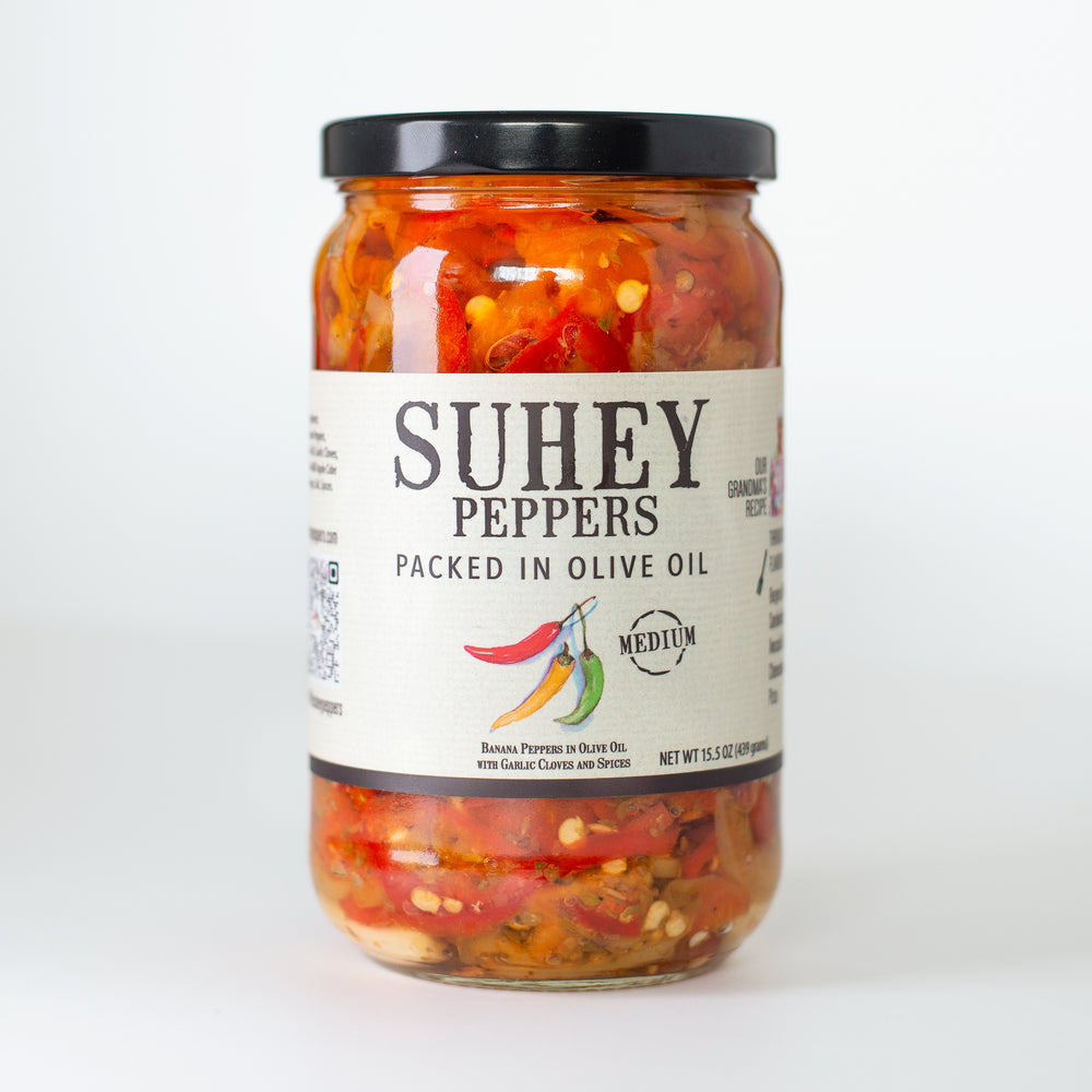 Medium Peppers in Olive Oil