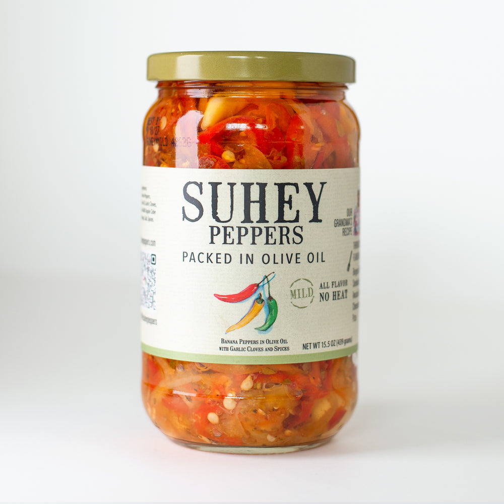 Mild Peppers in Olive Oil